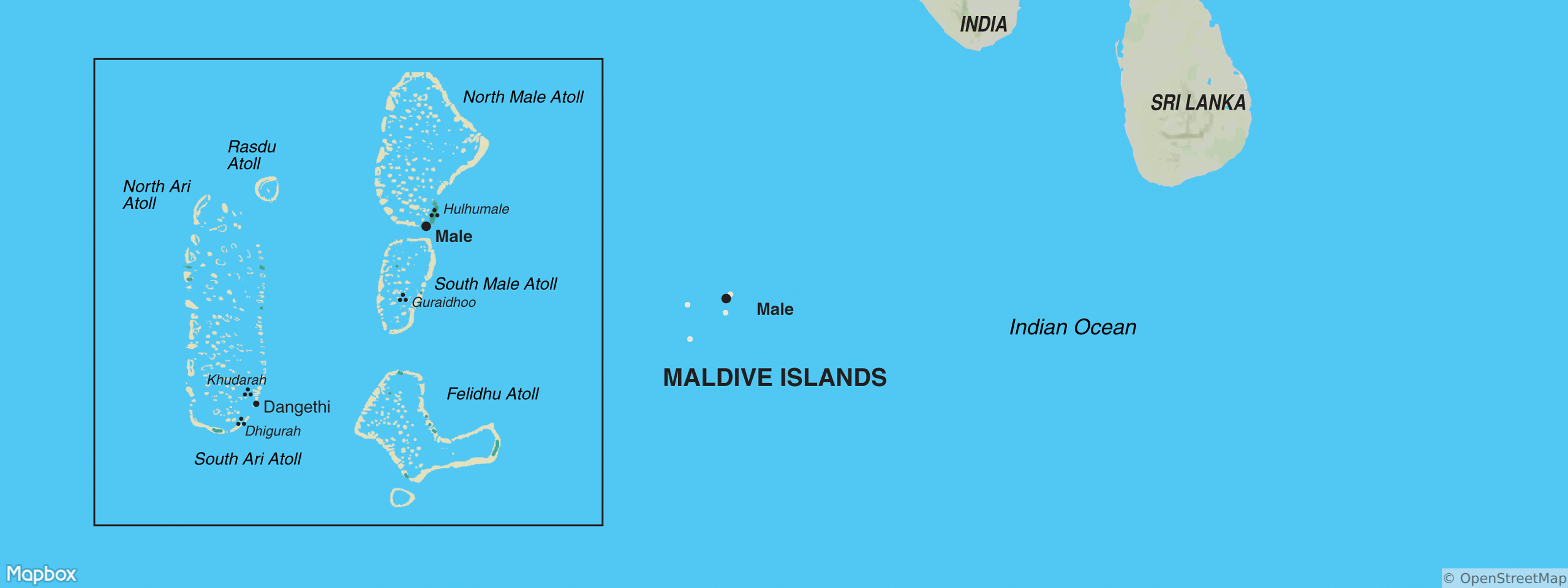 Maldives map