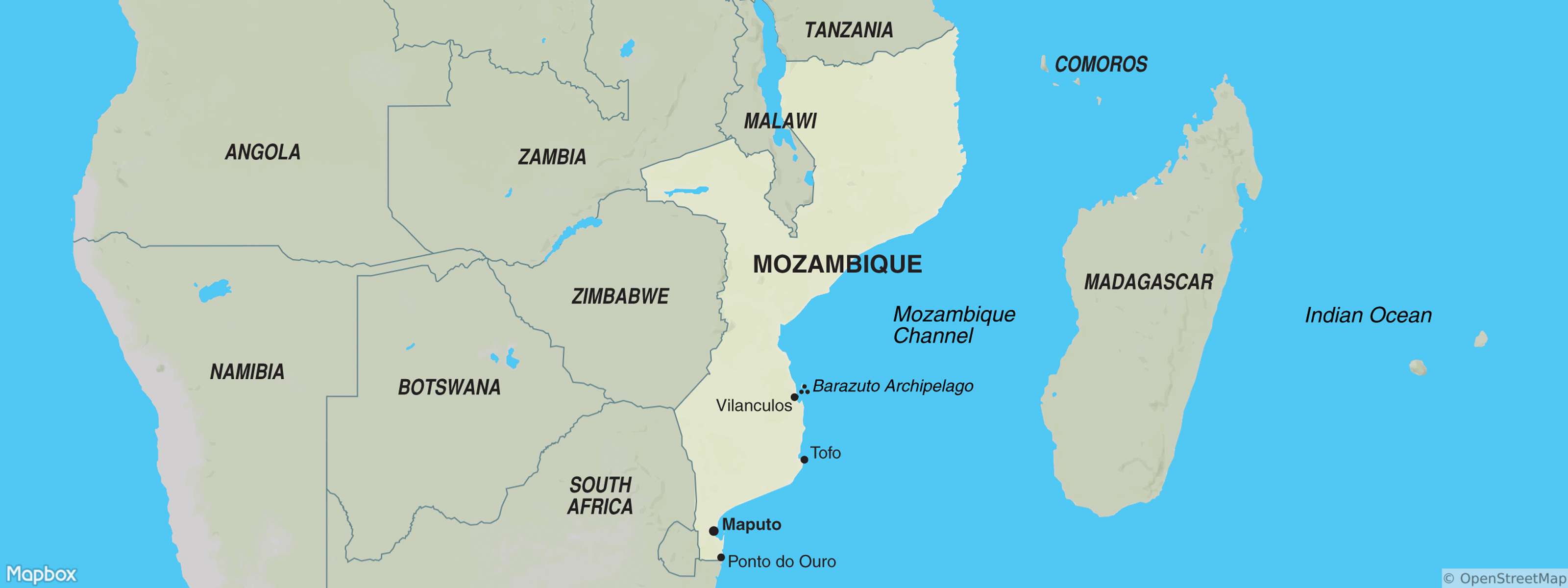 Mozambique map