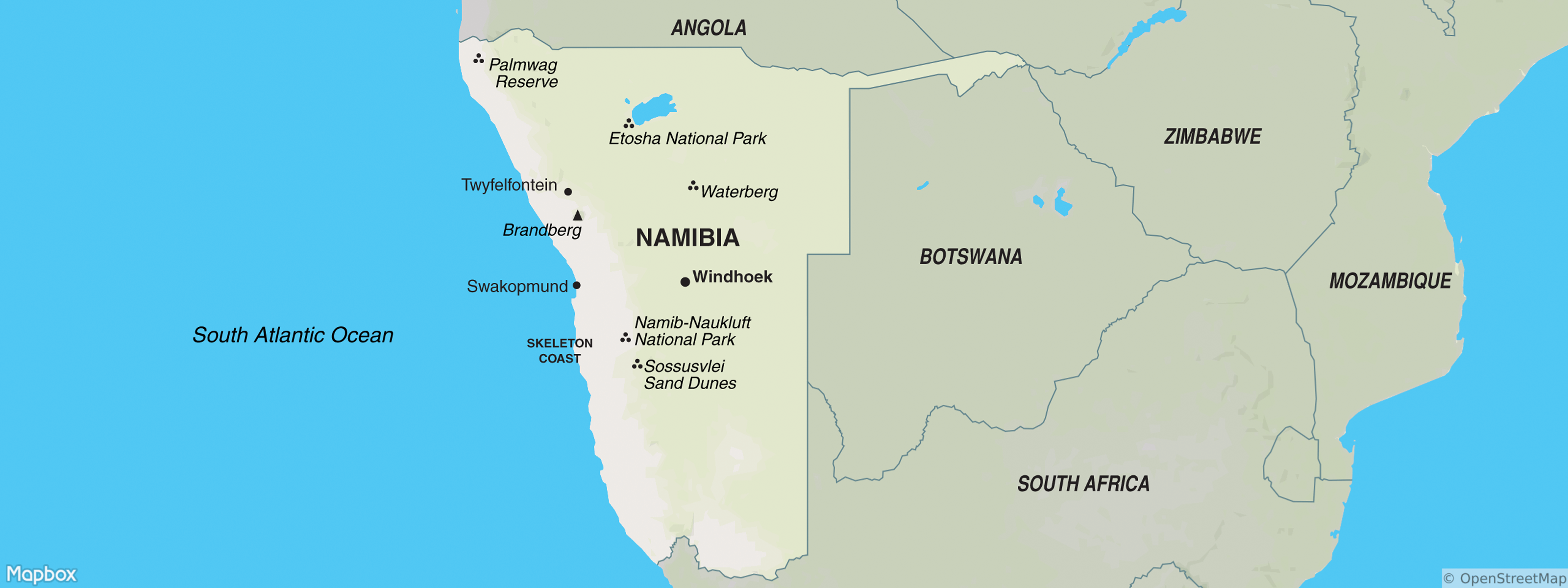 Namibia Map