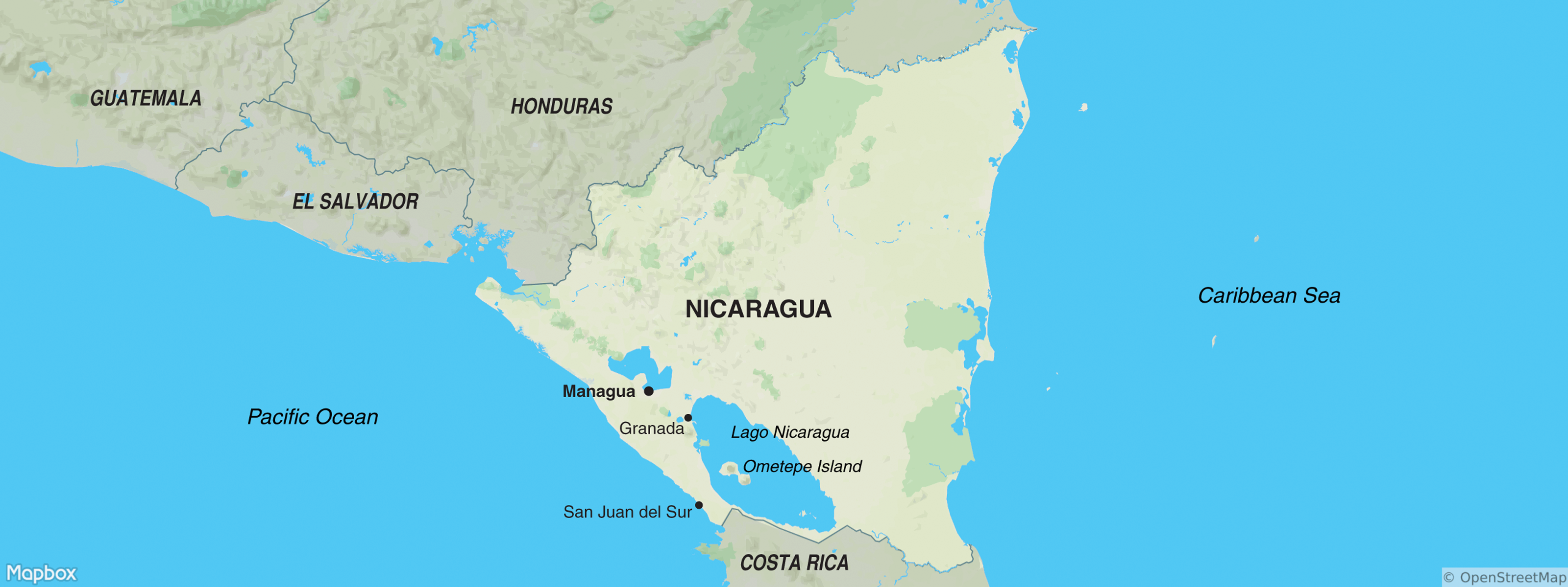 Nicaragua map