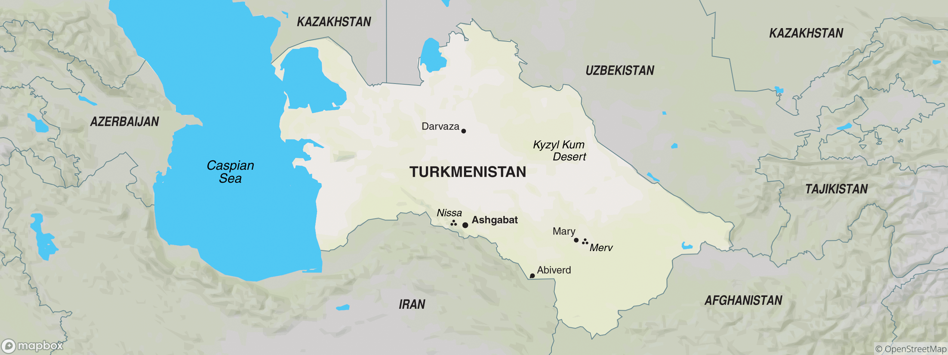 Turkmenistan map