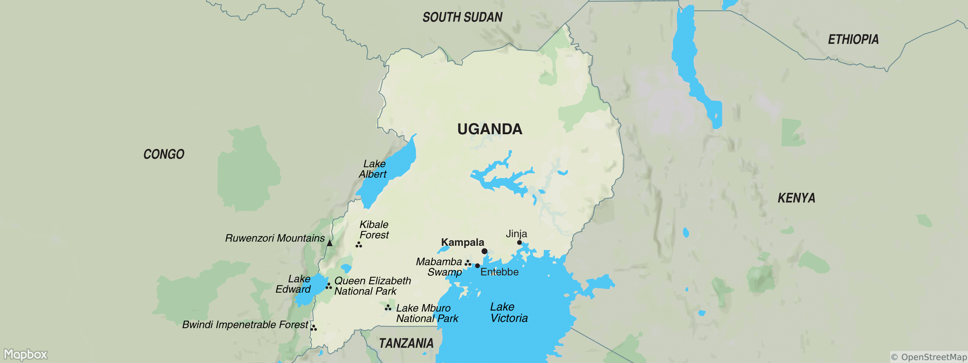 Uganda map