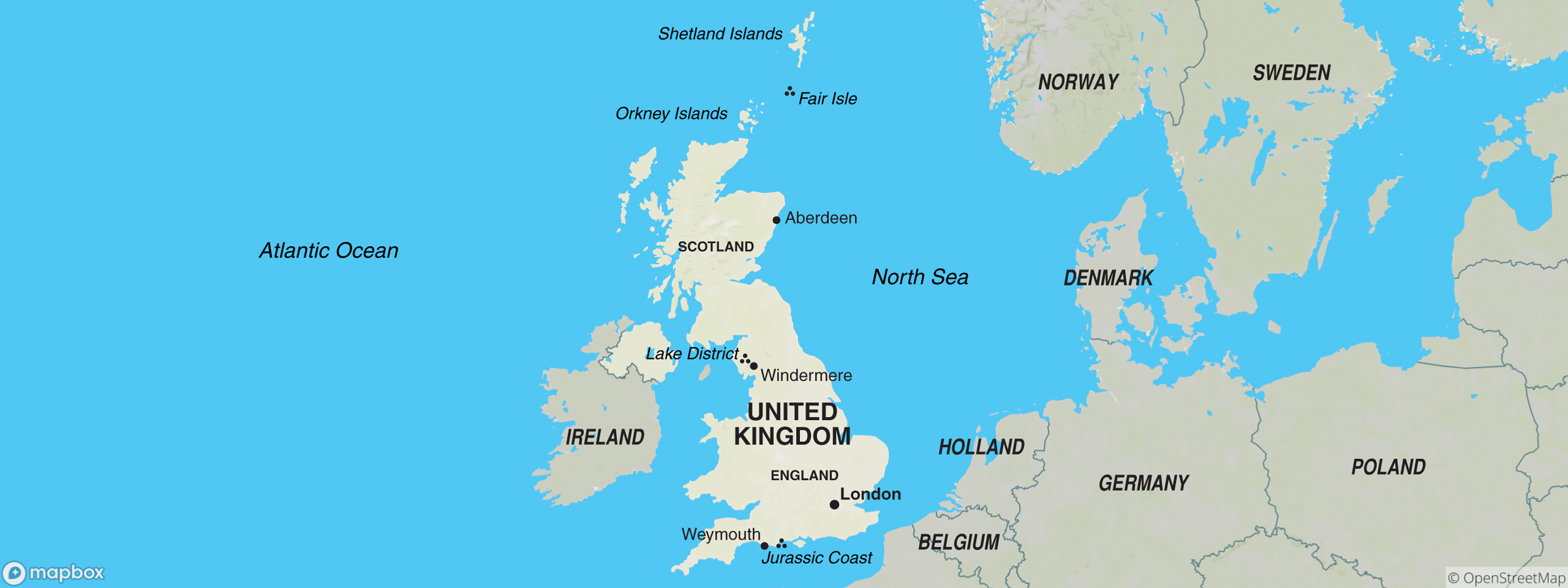 United Kingdom of Great Britain map