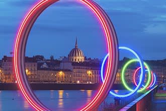 Nantes bei Nacht