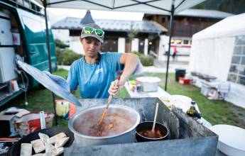 Delicious camp meals on the Mont Blanc Circuit