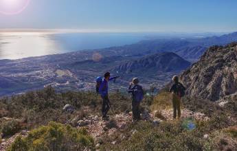 Coastal view from Puig Campana, Sierra de Aitana, Spain