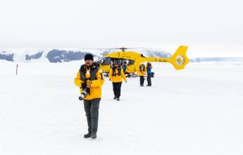 Antarctica by Helicopter: Crossing the Circle and the Peninsula