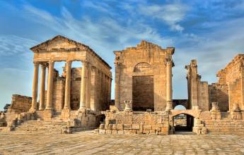Roman ruins in Sbeitla, Tunisia