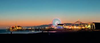 Santa Monica strand, rejse til Los Angeles, USA