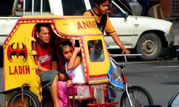 Traditional cyclo in Manila