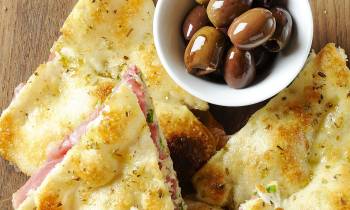 a close up of a plate of food