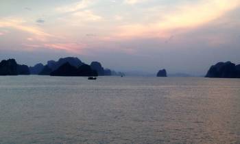 Halong Bay at dusk