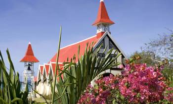 Red roof church