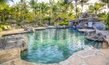 a large pool of water