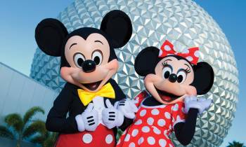 Mickey and Minnie at Epcot