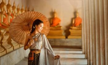 Asian-woman-wearing-traditional-Thai-culturevintage-styleThailand