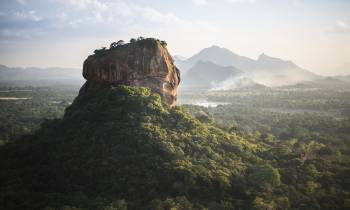Sigiriya Lion Rock fortress and landscape in Sri Lanka