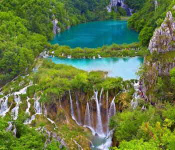 Breathtaking view in the Plitvice Lakes National Park .Croatia