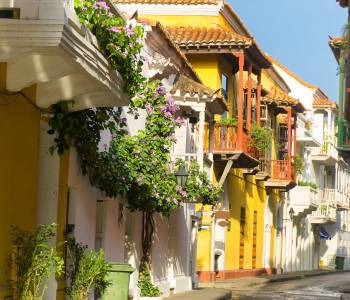 Colorful Cartagena streets Colombia Tours