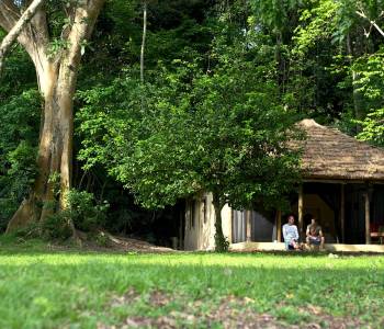 Guest Chalets at Rubondo Island Camp Hotel, Lake Victoria in Tanzania