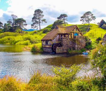 Watermill in Hobbiton, Shire, New Zealand