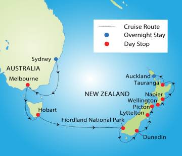 Highlights of Australia & New Zealand Cruise 2025