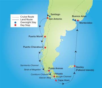 South America Cruise: Chile to Argentina