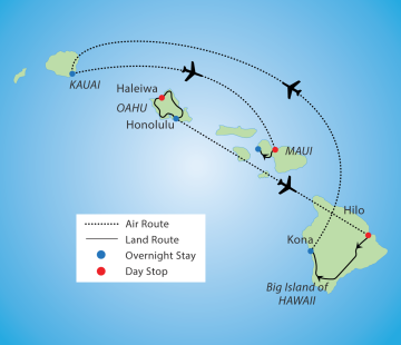 Best Of Hawaii Four Island Tour with Circle Island Tour