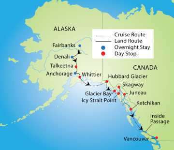 Grand Alaskan Cruise & Tour