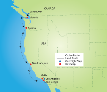 Pacific Coast Cruise & Tour
