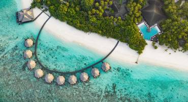 Maldives Aerial View Islands Beach