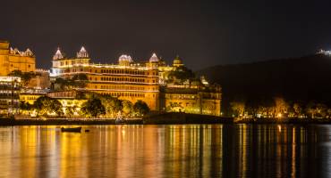 City Palace Udaipur during Diwali