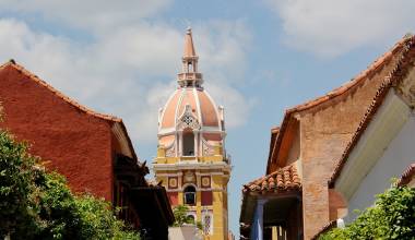 Colombia Tours Enchanting Travels pretty church in Cartagena