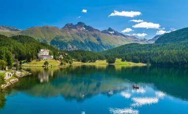 St.Moritz lake, Switzerland