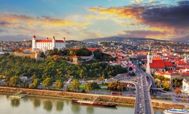 Slovakia Bratislava sunset