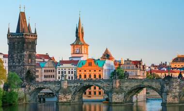 Charles Bridge Vltava River, Prague