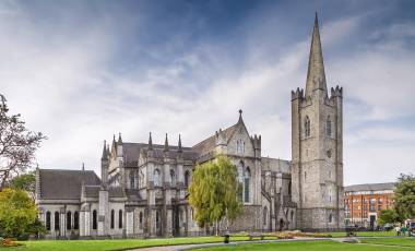 Saint Patrick's Cathedral in Dublin, Ireland, founded in 1191, is the National Cathedral of the Church of Ireland