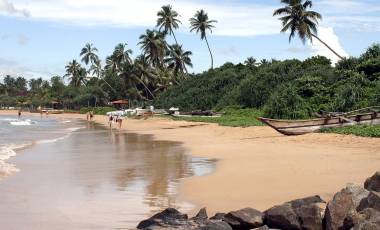 Strand von Negombo in Sri Lanka