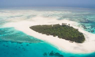 Beach at hotel Mnemba Island Lodge, Zanzibar, Tanzania African islands trip