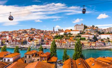 Porto, Portugal old town on the Douro River.