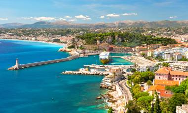 View of Nice, mediterranean resort, Cote d'Azur, France Tours, Enchanting Travels