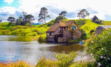 Watermill in Hobbiton, Shire, New Zealand