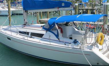 Used Jeanneau at dock