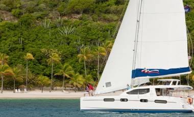 Leopard 46 under sail