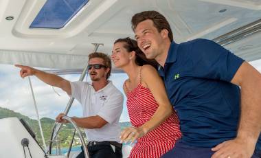 Guests with captain