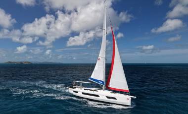 Sunsail monohull at sail