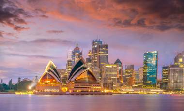 Downtown Sydney skyline