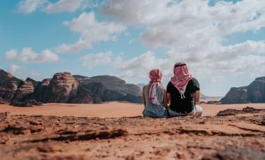 Trekking in Wadi Rum