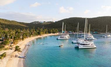 Bay with yachts