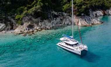 Catamaran in Lefkas Greece